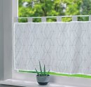 -202071-Scheibengardine »Ulm« Voile Transparent Bedruckt Ausbrenner Stangendurchzug
