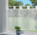 -202071-Scheibengardine »Ulm« Voile Transparent Bedruckt Ausbrenner Stangendurchzug
