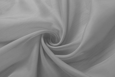 -202076- Grau HxB 255x140 cm 1er Pack Schlaufenschal uni transparent Voile Kräuselband Schlaufen