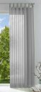 -202076- Grau HxB 255x140 cm 1er Pack Schlaufenschal uni transparent Voile Kräuselband Schlaufen