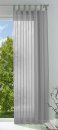 -202076- Grau HxB 255x140 cm 1er Pack Schlaufenschal uni transparent Voile Kräuselband Schlaufen