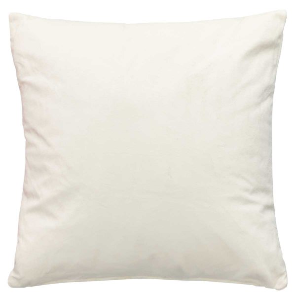 -203572- Creme HxB 45x45 cm Sofakissen Kissenbezug »Milano« Samt mit Füllung Dekokissen Couchkissen