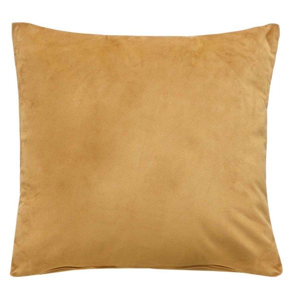 -203572- Senf HxB 45x45 cm Sofakissen Kissenbezug »Milano« Samt mit Füllung Dekokissen Couchkissen