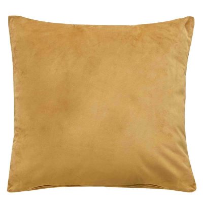 -203572- Senf HxB 45x45 cm Sofakissen Kissenbezug »Milano« Samt mit Füllung Dekokissen Couchkissen