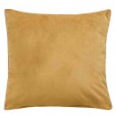 -203572- Senf HxB 45x45 cm Sofakissen Kissenbezug »Milano« Samt mit Füllung Dekokissen Couchkissen