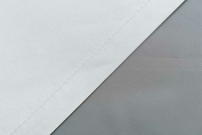 -20400N2- Weiß HxB 245x140 cm 2er Set Vorhänge Schal Schlaufen »Berlin« Microsatin Blickdicht Kräuselband