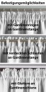 -202020610- Weiß HxB 245x140 cm Verdunkelungsvorhang Blickdicht »NewYork« verdeckte Schlaufen Kräuselband