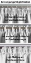 -202020610- Weiß HxB 245x140 cm Verdunkelungsvorhang Blickdicht »NewYork« verdeckte Schlaufen Kräuselband