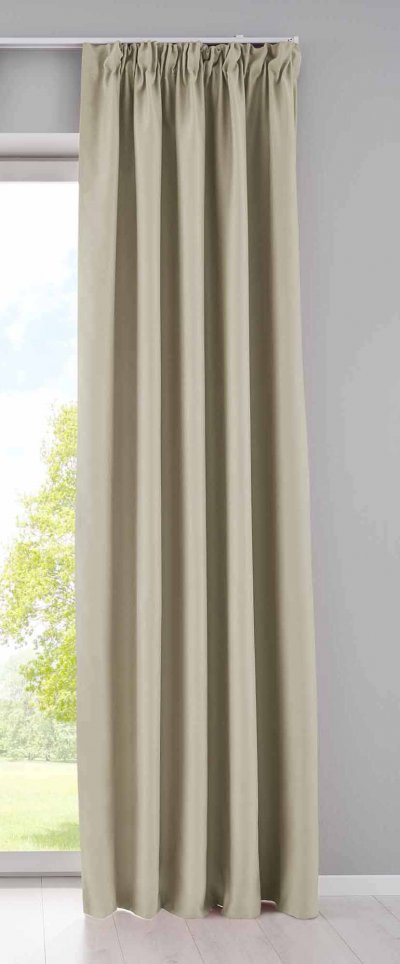-202020610- Beige HxB 245x140 cm Verdunkelungsvorhang...