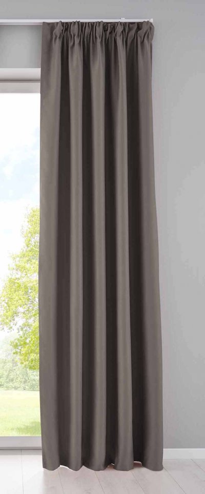 -202020610- Taupe HxB 245x140 cm Verdunkelungsvorhang...