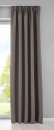 -202020610- Taupe HxB 225x295 cm Verdunkelungsvorhang Blickdicht »NewYork« verdeckte Schlaufen Kräuselband