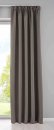 -202020610- Taupe HxB 225x295 cm Verdunkelungsvorhang Blickdicht »NewYork« verdeckte Schlaufen Kräuselband