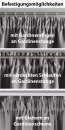 -202020610- Grau HxB 245x295 cm Verdunkelungsvorhang Blickdicht »NewYork« verdeckte Schlaufen Kräuselband