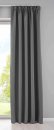 -202020610- Dunkelgrau HxB 245x140 cm Verdunkelungsvorhang Blickdicht »NewYork« verdeckte Schlaufen Kräuselband