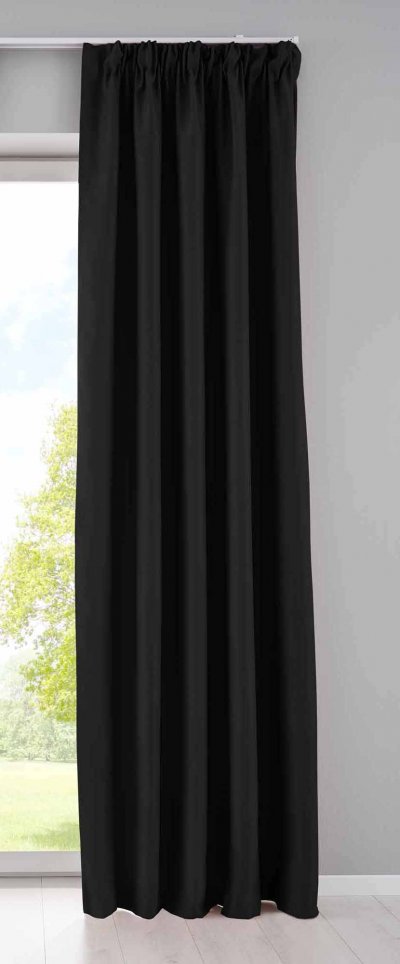 -202020610- Schwarz HxB 225x295 cm Verdunkelungsvorhang...