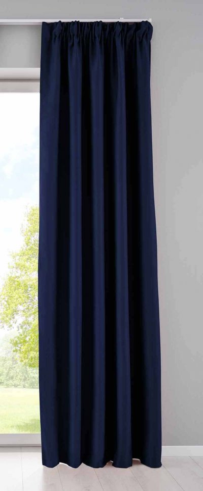-202020610- Blau HxB 245x140 cm Verdunkelungsvorhang...