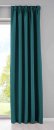 -202020610- Petrol HxB 160x140 cm Verdunkelungsvorhang Blickdicht »NewYork« verdeckte Schlaufen Kräuselband