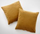 -203572-2- Senf HxB 45x45 cm 2er Set Sofakissen Kissenbezug »Milano« Samt mit Füllung Dekokissen Couchkissen