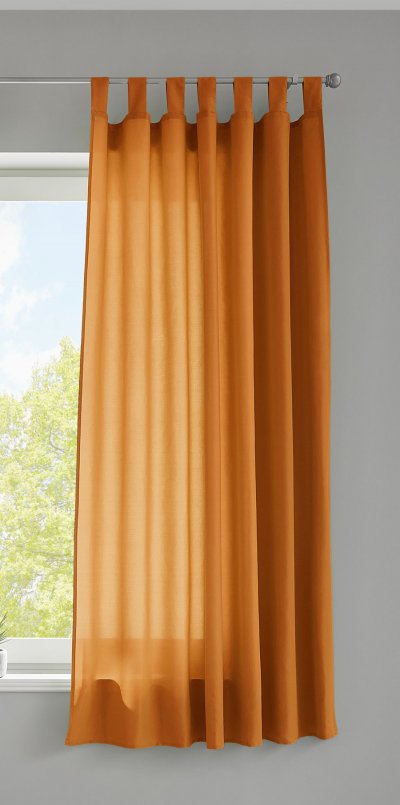 -20400N- Orange HxB 175x140 cm 1er Set Vorhang Schal...