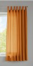 -20400N- Orange HxB 175x140 cm 1er Set Vorhang Schal Schlaufen »Berlin« Microsatin Blickdicht Kräuselband