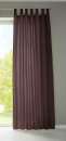 -20400N- Braun HxB 245x140 cm 1er Set Vorhang Schal Schlaufen »Berlin« Microsatin Blickdicht Kräuselband