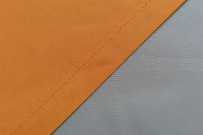 -20405N- Orange HxB 245x140 cm Vorhang Schal Ösen »Berlin« Schal Microsatin Blickdicht Lichtdurchlässig Uni