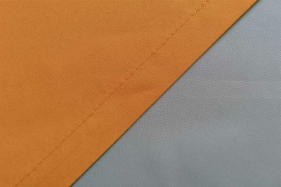 -20405N- Orange HxB 245x140 cm Vorhang Schal Ösen »Berlin« Schal Microsatin Blickdicht Lichtdurchlässig Uni
