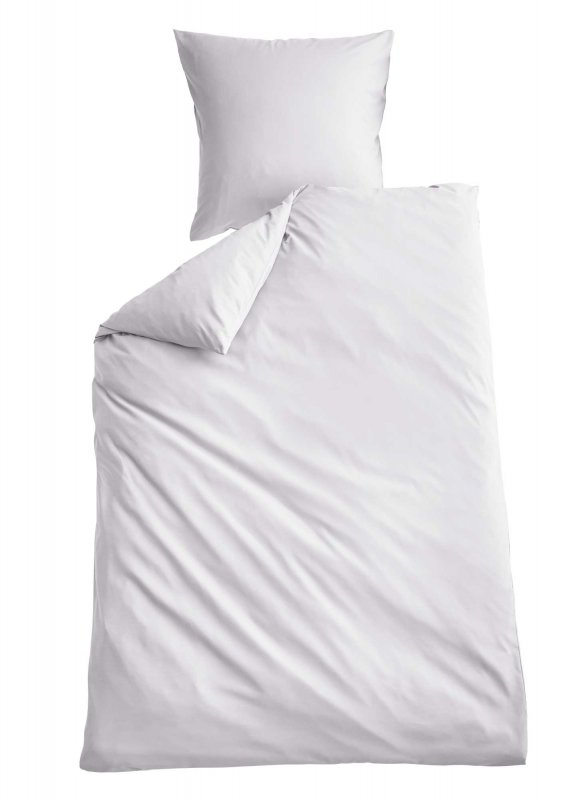 -202090- Weiß BxL 135x200 cm Bettwäsche Set »Berlin« Microsatin Bettbezug Kopfkissenbezug Hautfreundlich