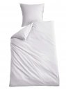 -202090- Weiß BxL 135x200 cm Bettwäsche Set »Berlin« Microsatin Bettbezug Kopfkissenbezug Hautfreundlich
