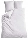 -202090- Weiß BxL 135x200 cm Bettwäsche Set »Berlin« Microsatin Bettbezug Kopfkissenbezug Hautfreundlich