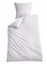 -202090- Weiß BxL 135x200 cm Bettwäsche Set »Berlin« Microsatin Bettbezug Kopfkissenbezug Hautfreundlich