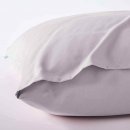 -202090- Weiß BxL 135x200 cm Bettwäsche Set »Berlin« Microsatin Bettbezug Kopfkissenbezug Hautfreundlich