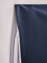 -202090- Dunkelblau Grau BxL 135x200 cm Bettwäsche Set »Berlin« Microsatin Bettbezug Kopfkissenbezug Hautfreundlich
