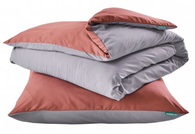 -202090- Altrosa Grau BxL 135x200 cm Bettwäsche Set...