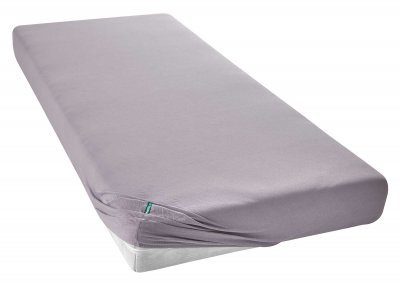 -202092- Grau BxL+H 180x200+30 cm Spannbettlaken »Berlin« Bettlaken Microsatin Hautfreundlich Atmungsaktiv