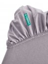 -202092- Grau BxL+H 180x200+30 cm Spannbettlaken »Berlin« Bettlaken Microsatin Hautfreundlich Atmungsaktiv