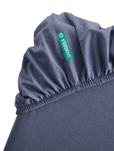 -202092- Dunkelblau BxL+H 140x200+30 cm Spannbettlaken »Berlin« Bettlaken Microsatin Hautfreundlich Atmungsaktiv