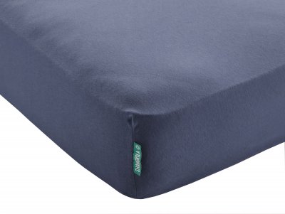 -202092- Dunkelblau BxL+H 180x200+30 cm Spannbettlaken...