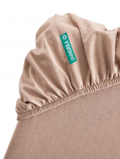 -202092- Taupe BxL+H 180x200+30 cm Spannbettlaken »Berlin« Bettlaken Microsatin Hautfreundlich Atmungsaktiv