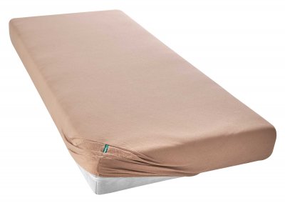 -202092- Taupe BxL+H 180x200+30 cm Spannbettlaken »Berlin« Bettlaken Microsatin Hautfreundlich Atmungsaktiv