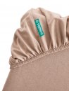 -202092- Taupe BxL+H 180x200+30 cm Spannbettlaken »Berlin« Bettlaken Microsatin Hautfreundlich Atmungsaktiv