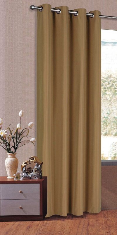 -20405- Taupe 245x140 Vorhang Blickdicht Schal mit Ösen aus Microsatin, matt -20405-