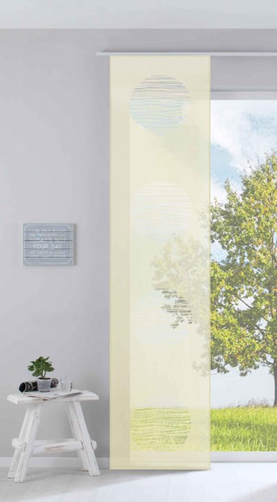 -85612- Creme HxB 245x60 cm Flächenvorhang...