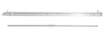 -85614- Grau HxB 245x60 cm Flächenvorhang Schiebegardine Ausbrenner »Regio« inkl. Paneelwagen