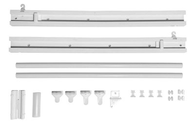 -85614- Grau HxB 245x60 cm Flächenvorhang Schiebegardine Ausbrenner »Regio« inkl. Paneelwagen