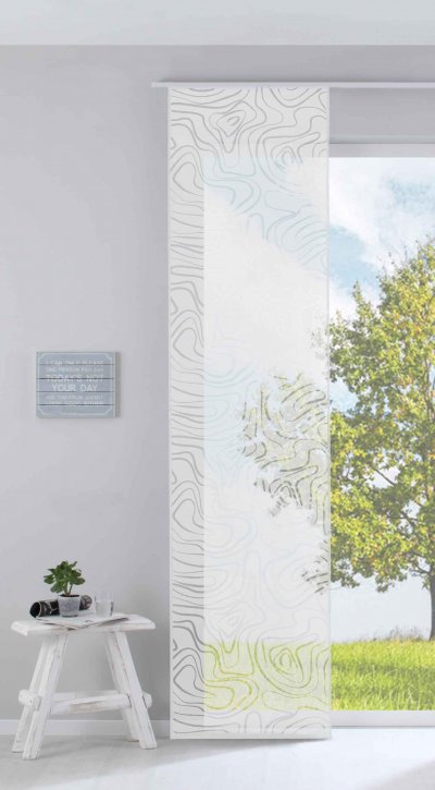 -85614- Weiß HxB 245x60 cm Flächenvorhang...