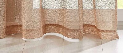 -202220353- Taupe HxB 245x145 cm Gardine Netz Struktur mit Ösen uni einfarbig transparent Netzoptik Netzstruktur