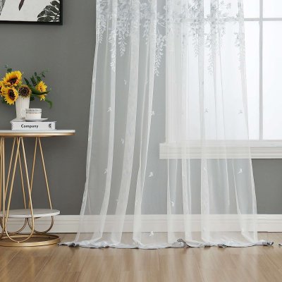 -2023200- 07 HxB 245x200 cm Gardine Raschel Stickerei...