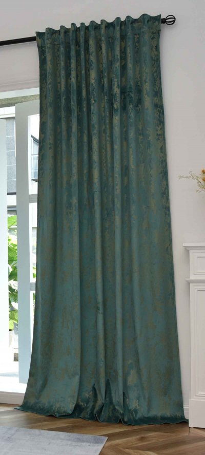 -2023300- Grün Gold HxB 245x140 cm Vorhang Samt...