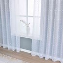 -2023400- Natur  HxB 245x140 cm Gardine Pompom »VALENCIA« Multiband Scherli Transparent Leinen-Optik